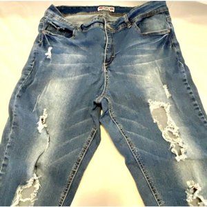What About Me Distressed Jeans Size 18 See Photos Read